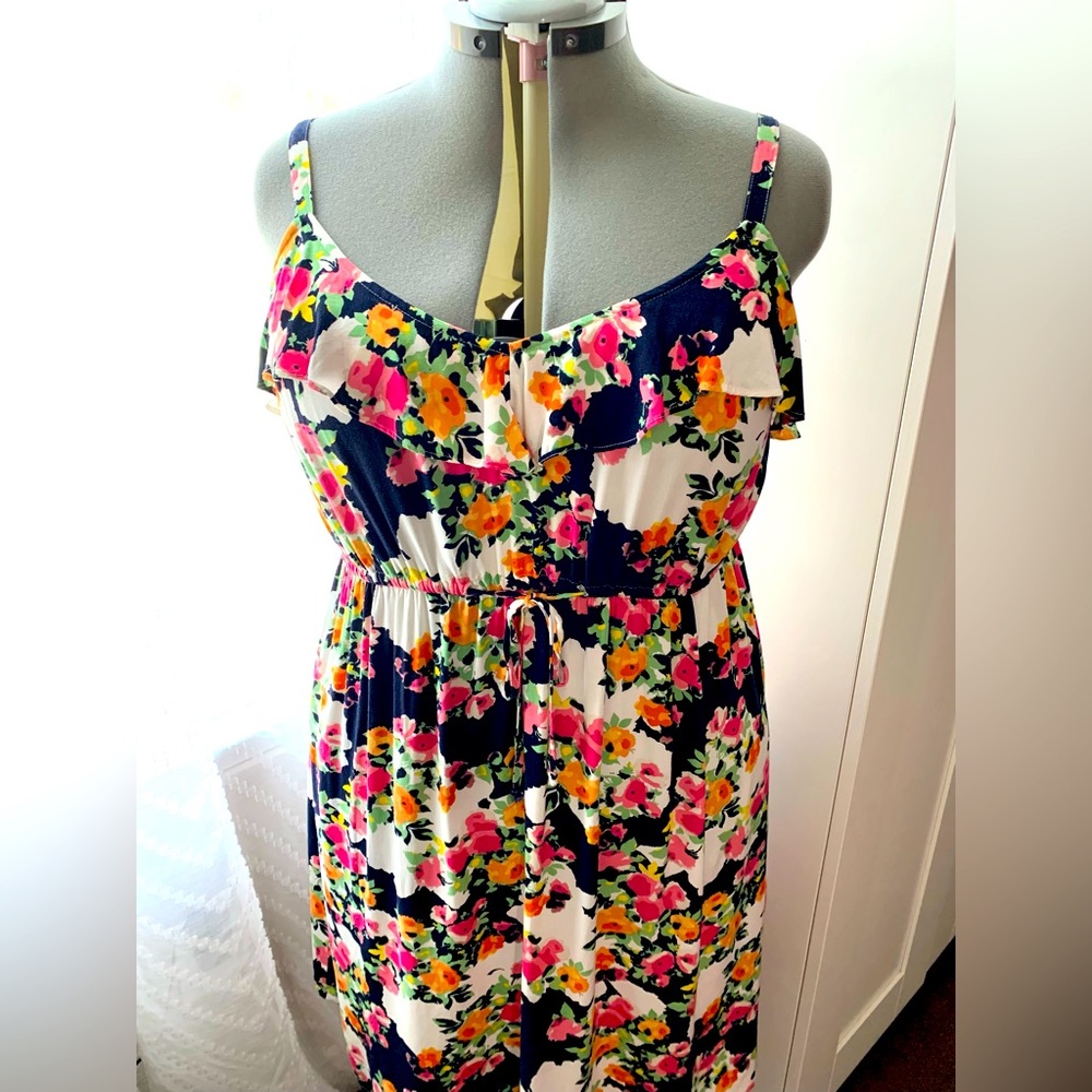 Torrid Blue Floral Dress